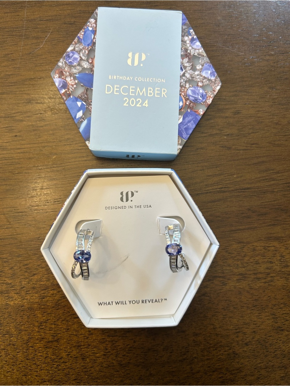 Bomb Party December 2024 Earrings RBP8498 Enveloped By You Tanzanite-.925 Silver